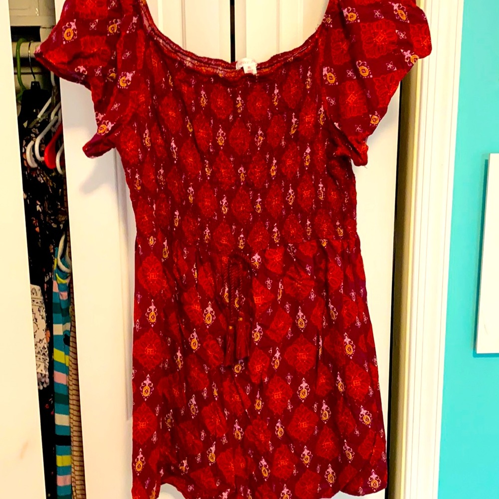 Burgundy romper